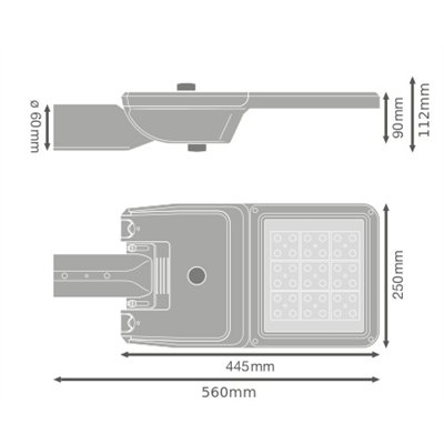 STREETLIGHT FLEX SMALL ZHAGA TOP&BOTTOM 20W 740 RU20ST ZHAGA TOP&BOTTOM WA