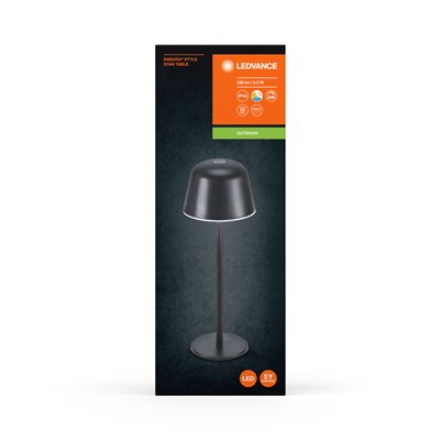 Endura Style Table CCT USB Dark Gray