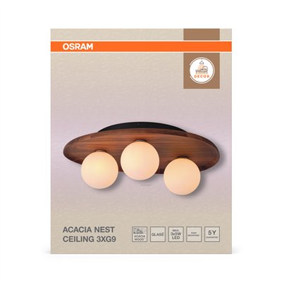 Decor Acacia Nest Ceiling 1xG9 Brown