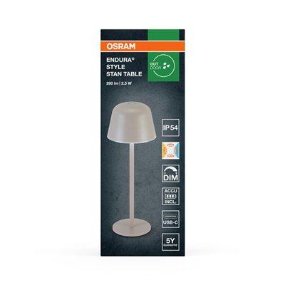 Endura Style Table CCT USB Beige