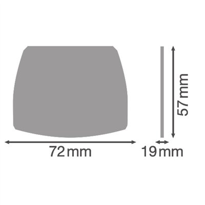 TruSys® FLEX END CAP ENERGY RAIL END CAP LOW RAIL WT