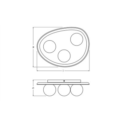 Decor Acacia Nest Ceiling 1xG9 Brown