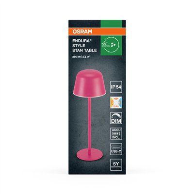 Endura Style Table CCT USB Magenta