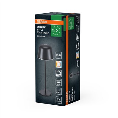 Endura Style Table CCT USB Dark Gray