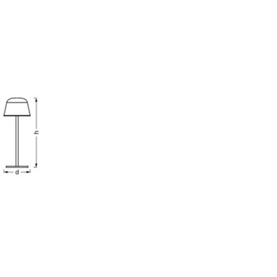 Endura Style Table CCT USB Dark Gray