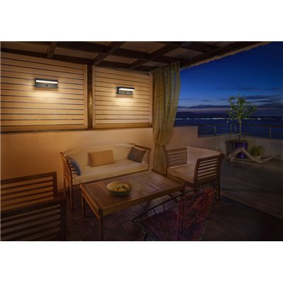 ENDURA STYLE USB ROBUST SENSOR Wall IP54 USB Dark Grey