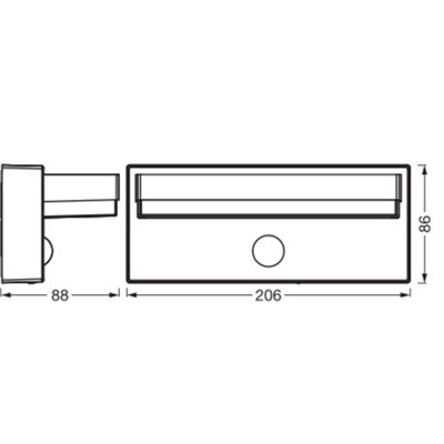 ENDURA STYLE USB ROBUST SENSOR Wall IP54 USB Dark Grey