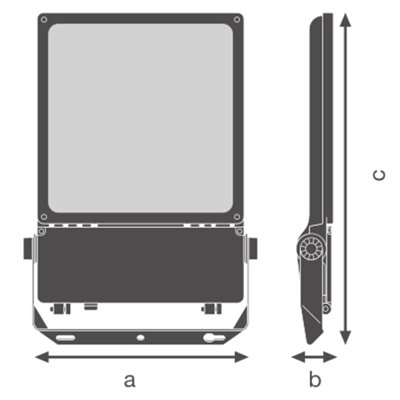 FLOODLIGHT FLEX ASYMMETRIC 45 X 140 250W ML 830 A45X140 WAL