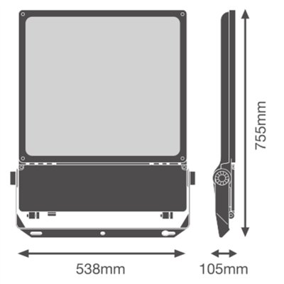FLOODLIGHT FLEX DALI ASYMMETRIC 60 X 110 450W 840 A60X110 WAL