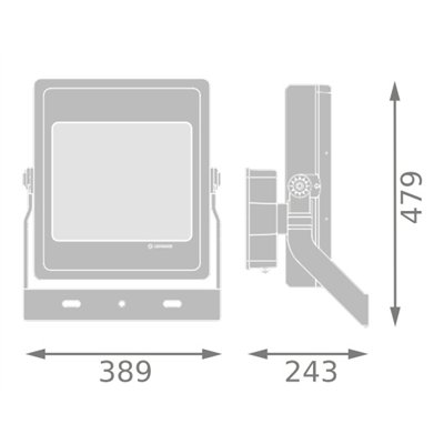 FLOODLIGHT HIGH MAST 300W LUMINAIRE HEAD 300W 730 SYM R12 