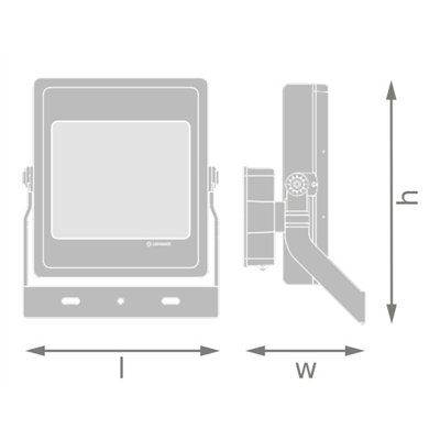 FLOODLIGHT HIGH MAST 300W LUMINAIRE HEAD 300W 757 ASYM 110X30