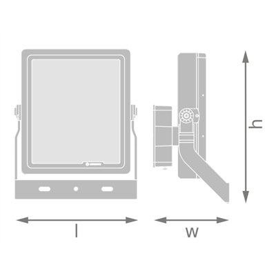 FLOODLIGHT HIGH MAST 500W LUMINAIRE HEAD 500W 740 ASYM 110X30