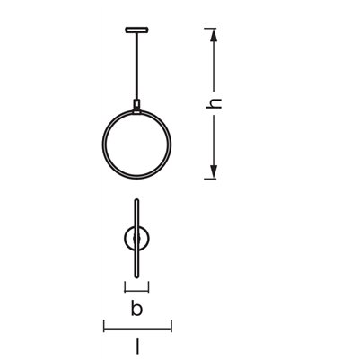 Decor Aura Pendant Vert 18W 830 Click DIM