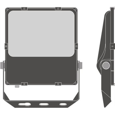 FLOODLIGHT PERFORMANCE DALI ASYM 45x140 150W 4000K BK