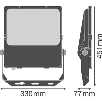 FLOODLIGHT PERFORMANCE DALI SYM 60 150W 4000K BK