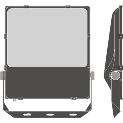 FLOODLIGHT PERFORMANCE SYM 60 290 W 4000 K BK