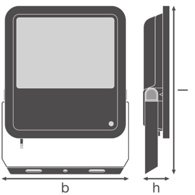 FLOODLIGHT PHOTOCELL 150 100W 840 15KLM PS BK