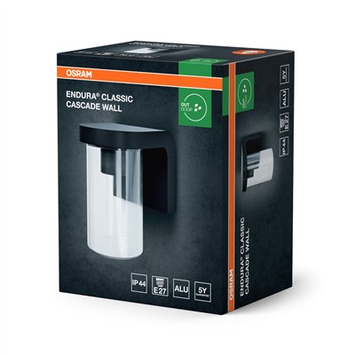 ENDURA® CLASSIC CASCADE Wall E27 Clear