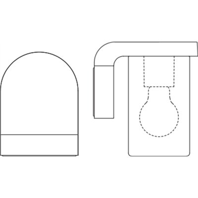 ENDURA® CLASSIC CASCADE Wall E27 Clear