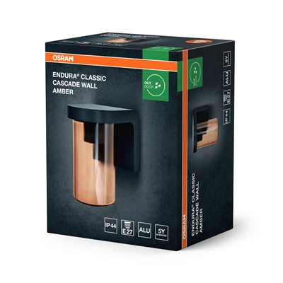 ENDURA® CLASSIC CASCADE Wall E27 Amber