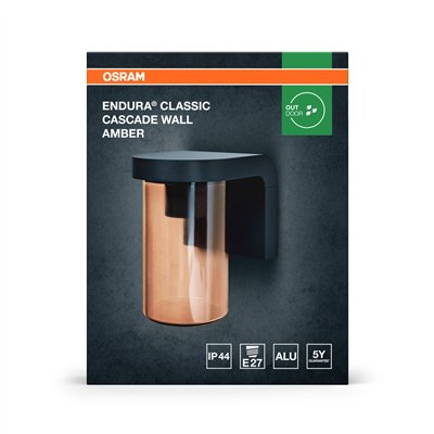 ENDURA® CLASSIC CASCADE Wall E27 Amber