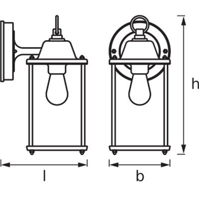 ENDURA® CLASSIC LANTERN Square S E27