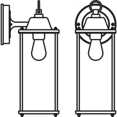 ENDURA® CLASSIC LANTERN Square M E27
