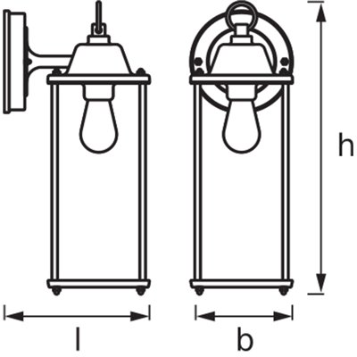 ENDURA® CLASSIC LANTERN Square M E27