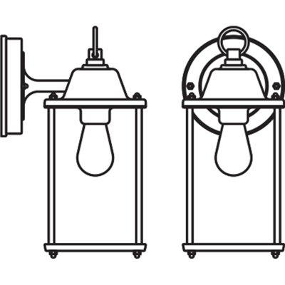 ENDURA® CLASSIC LANTERN Square S E27