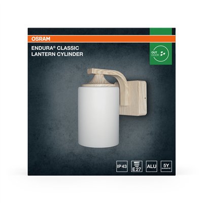 ENDURA® CLASSIC LANTERN CYLINDER Cylinder E27 Wood