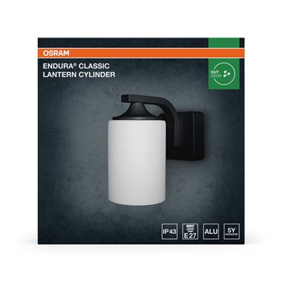 ENDURA® CLASSIC LANTERN CYLINDER Cylinder E27 Black