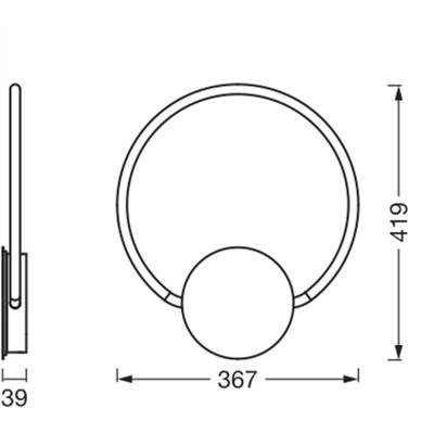 Decor Aura Wall 10W 830 Click Select