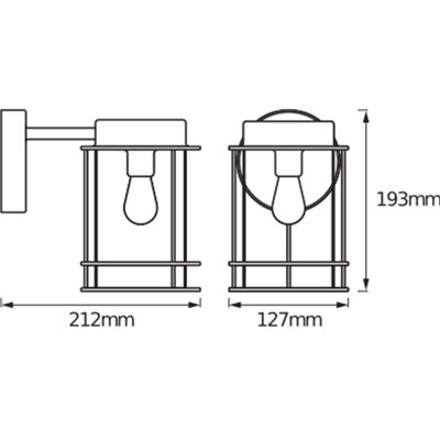 ENDURA® CLASSIC POST Down E27