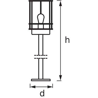 ENDURA® CLASSIC POST 80cm E27