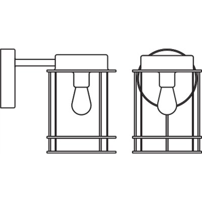 ENDURA® CLASSIC POST Down E27