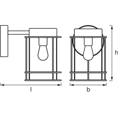 ENDURA® CLASSIC POST Down E27