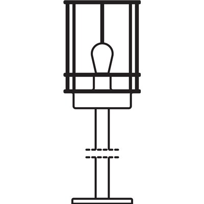 ENDURA® CLASSIC POST 55cm E27