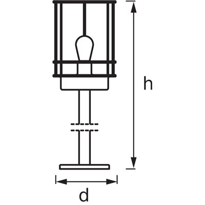 ENDURA® CLASSIC POST 55cm E27