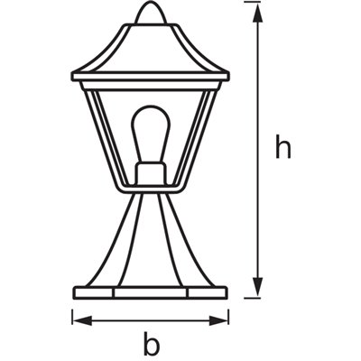 ENDURA® CLASSIC TRADITION ALU 33cm E27 Gold