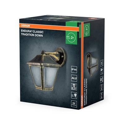 ENDURA® CLASSIC TRADITION ALU Down E27 Gold