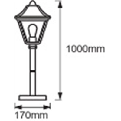 ENDURA® CLASSIC TRADITION ALU 1M E27 Gold