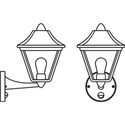 ENDURA® CLASSIC TRADITION ALU Up Sensor E27 Gold