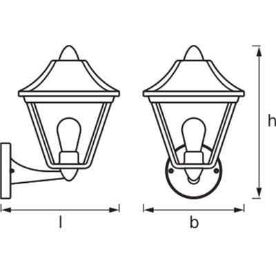 ENDURA® CLASSIC TRADITION ALU Up E27 Gold