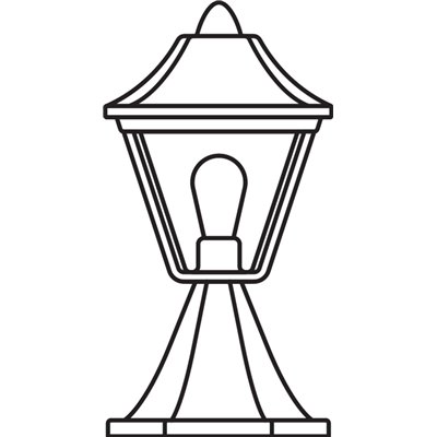 ENDURA® CLASSIC TRADITION ALU 33cm E27 Gold