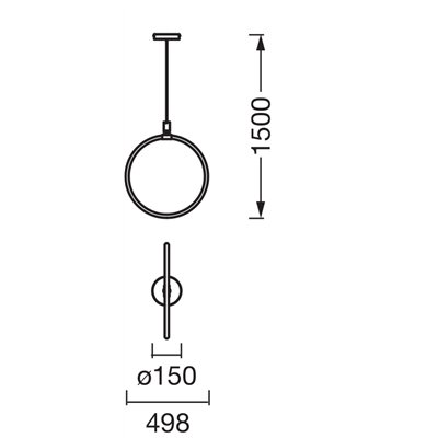 Decor Aura Pendant Vert 18W 830 Click DIM