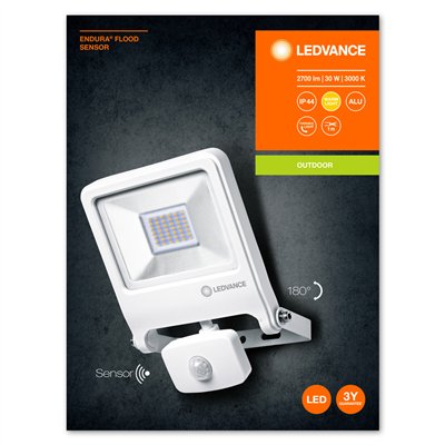 ENDURA® FLOOD Sensor Warm White 30 W 3000 K WT