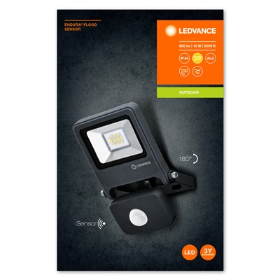 ENDURA® FLOOD Sensor Warm White 10 W 3000 K DG