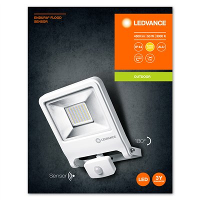 ENDURA® FLOOD Sensor Warm White 50 W 3000 K WT
