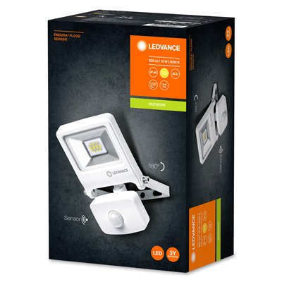 ENDURA® FLOOD Sensor Warm White 10 W 3000 K WT