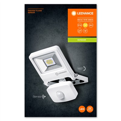 ENDURA® FLOOD Sensor Warm White 10 W 3000 K WT